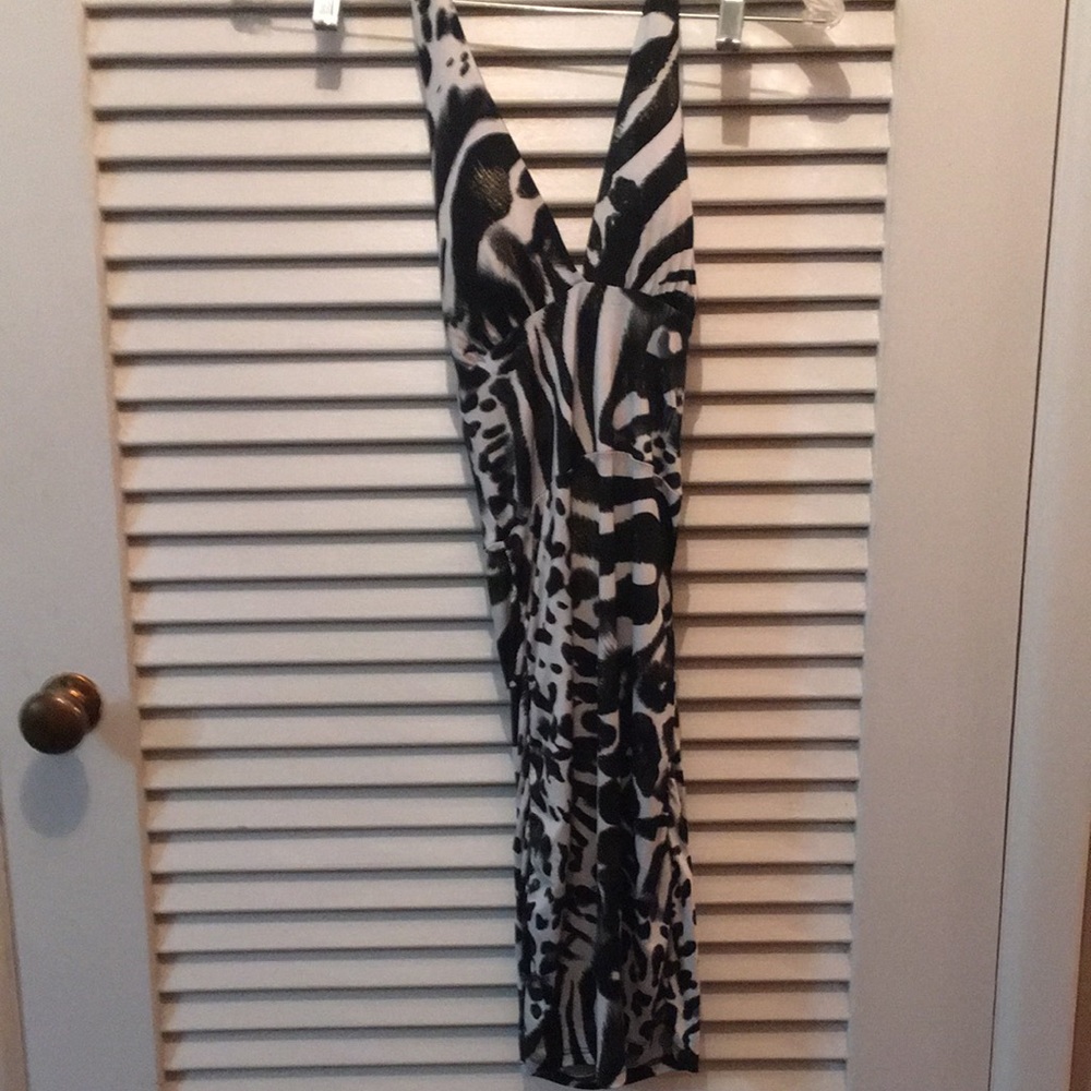 Sexy leopard print zebra print dress